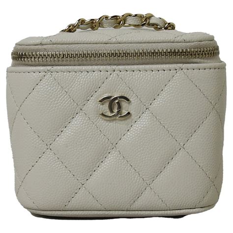 chanel mini vanity white|chanel vanity case bag small.